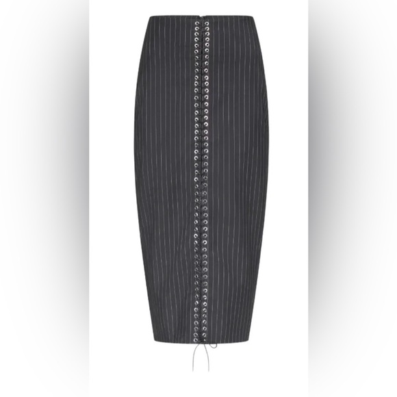 Ludovic de Saint Sernin Pencil Skirt Eyelets